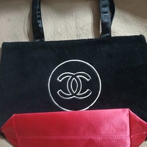 Brand New CHANEL Black and Pink Tote Bag.